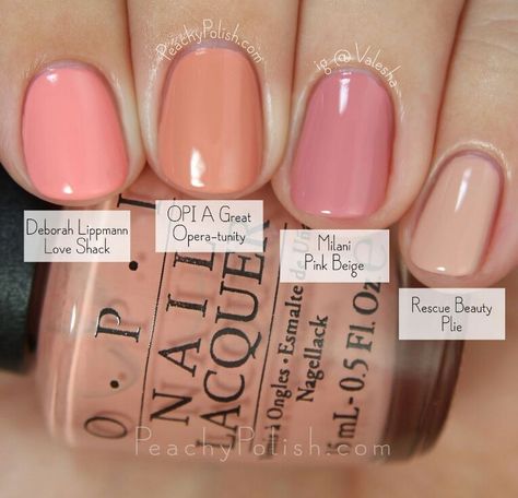 Opi Fall, Nails Shellac, Opi Nail Colors, Makeup Nails Designs, Peach Nails, Nail Nail, Opi Nails, Nail Polish Colors, Gorgeous Nails