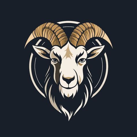 Goat logo design | Premium Vector #Freepik #vector #ruminant #animal-logo #bull-logo #animal-logo-design Goat Logo Design, Goat Logo, Logo Animal, Sport Shirt Design, Deadpool Wallpaper, Bull Logo, Isometric Art, Animal Illustrations, Iconic Photos