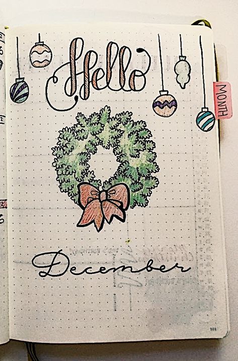 December Welcome, Bullet Journal Calendrier, Bullet Journal Christmas, Welcome December, December Bullet Journal, December Wallpaper, Bullet Journel, Christmas December, December Christmas