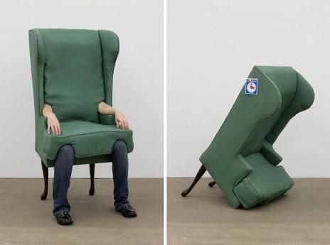 Human Chair Could Be The Cutest Halloween Costume, Ever http://www.ubergizmo.com/2013/06/human-chair-could-be-the-cutest-halloween-costume-ever/ Coastal Accent Chairs, Chair Photography, Human Legs, Gallery Wallpaper, Cute Halloween Costumes, Cardboard Furniture, Bedroom Chair, Cool Chairs, A Chair