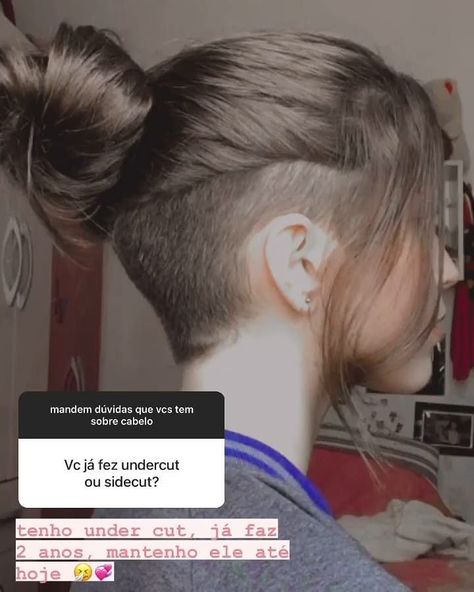 14 Innovative Side Shaved Haircuts for a Modern Twist Side Shaved Hairstyles Long Hair Men, Anime Undercut Hairstyle, Womens Undercut Long Hair, Cute Undercut For Women, Medium Hair Undercut, Undercut Aesthetic, Long Shaved Hairstyles, Long Undercut Hairstyles Women, Lesbian Undercut