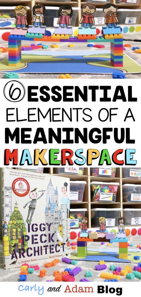 Library Learning Commons, Library Makerspace Ideas Elementary, Learning Commons Elementary, Maker Station Classroom, Makerspace Activities Elementary, Kindergarten Makerspace Ideas, Maker Space Activities, School Library Makerspace Ideas, Maker Space Kindergarten