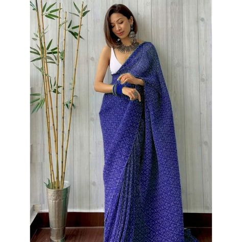 Blue Color Saree, Saree Work, Blouse Details, Casual Indian Fashion, Sky Blue Color, Plain Blouse, Purple Sky, Blouse Work, Saree Fabric