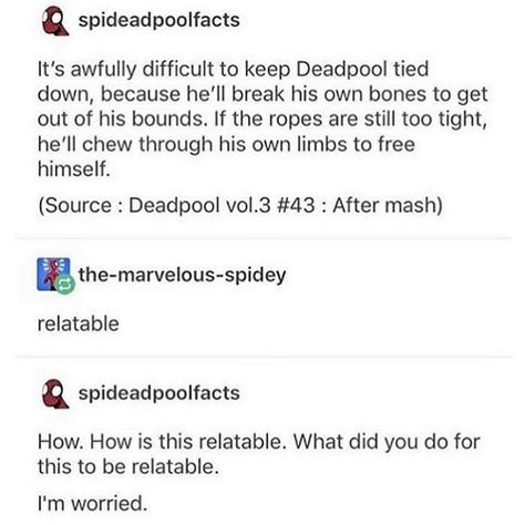 Deadpool Tumblr, Pool Tumblr, Deadpool Funny, Funny Nerd, Dead Pool, Marvel Avengers Movies, Dc Memes, Avengers Memes, Marvel Jokes