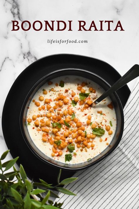 Indian Dips, Boondi Raita, Pepper Powder, Red Chili Powder, Dip Recipe, Dip Recipes, Easy Recipe, Cilantro, Dip