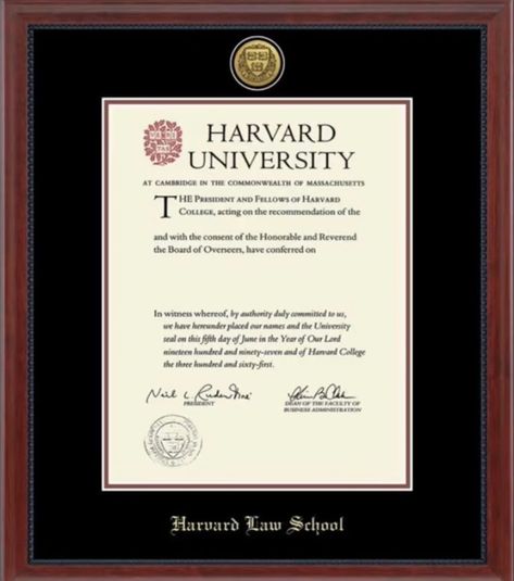 Phd Degree, Harvard College, School Diploma, Certificate Frames, Harvard Law, Harvard Law School, Diploma Frame, University School, Varsity Letter