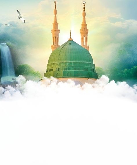 മദീന Background, Islamic Poster Background Design Hd, Islamic Poster Background, Background Islamic Design, Islamic Masjid, Islamic Art Canvas, Mosque Art, Muslim Pictures, Love Background Images