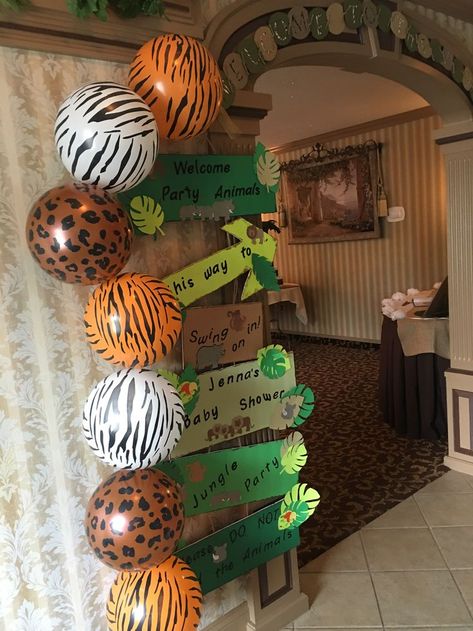 Welcome to the jungle welcome sign for baby shower! | Safari baby shower boy, Jungle baby shower decorations, Jungle baby shower theme Safari Welcome Sign Birthday, Welcome To The Jungle Birthday Party, Jungle Graduation Theme, Zoo Theme Decorations, Let’s Get Wild Birthday Party, Safari Themed Decorations, Welcome Two The Jungle Party Ideas, Jungle Theme Party Decorations, Welcome 2 The Jungle Birthday Party