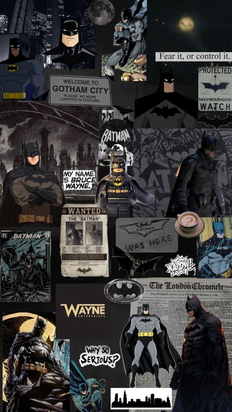 Batman Newspaper Wallpaper, Joker And Batman Wallpaper, Batman Halloween Wallpaper, Batman Spiderman Wallpaper, Batman Aesthetic Wallpaper Iphone, Batman Collage Wallpaper, Cute Batman Wallpaper, Bat Man Wallpepar, Comic Wallpaper Aesthetic