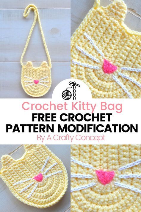 Cat Purse Crochet, Crochet Cat Purse Pattern Free, Crochet Kids Bags Free Patterns, Crochet Small Purse Pattern Free, Small Crochet Purse Pattern Free, Cat Purse Pattern, Childs Purse Pattern, Small Crochet Bags Free Patterns, Small Crochet Purse