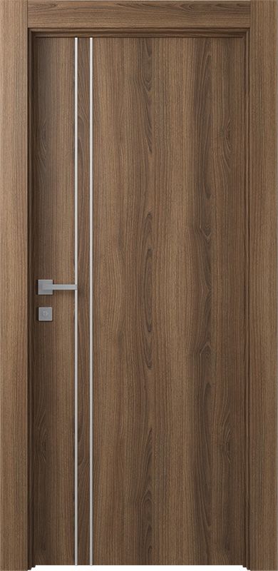 Prefinished Optima 2V Pecan Nutwood Modern Interior Single Door Flush Doors Design Modern, Modern Wood Doors, Pintu Interior, Door Texture, Door Design Ideas, Modern Interior Door, Flush Door Design, Modern Wooden Doors, Single Door Design