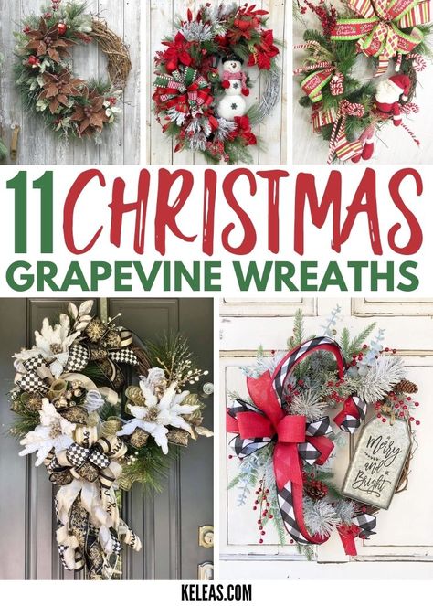 Grapevine Wreath Christmas Diy, Grapevine Wreaths Christmas, Decorating A Grapevine Wreath, Christmas Grapevine Wreaths Diy, Diy Christmas Grapevine Wreath, Christmas Wreaths Grapevine, Christmas Grapevine Wreath Ideas Diy, Grapevine Christmas Wreath Ideas, Grapevine Wreath Ideas Christmas