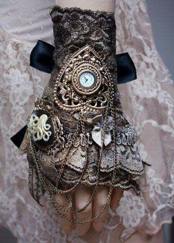 Steampunk Mode, Steampunk Gloves, Moda Steampunk, Steampunk Octopus, Mode Steampunk, Steampunk Couture, Steampunk Aesthetic, Style Steampunk, Steampunk Wedding