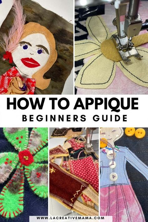 Applique Designs Free, Machine Applique Tutorials, Fabric Applique Diy, How To Applique, Free Applique Patterns, Upcycling Clothes, Applique Tutorial, Applique Quilt Patterns, Applique Templates