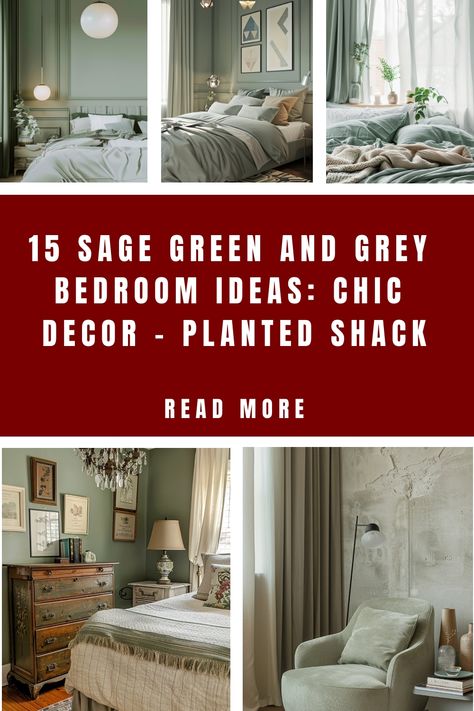 When it comes to bedroom decor, color plays a pivotal role in setting the mood and creating a tranquil oasis for relaxation. One of the most chic and Grey And Sage Green Bedroom, Bedroom Ideas Chic, Green And Grey Bedroom Ideas, Sage Green And Grey Bedroom, Green And Grey Bedroom, Bedroom Decor Color, Sage Green And Grey, Sage Green Furniture, Grey Bedroom Ideas