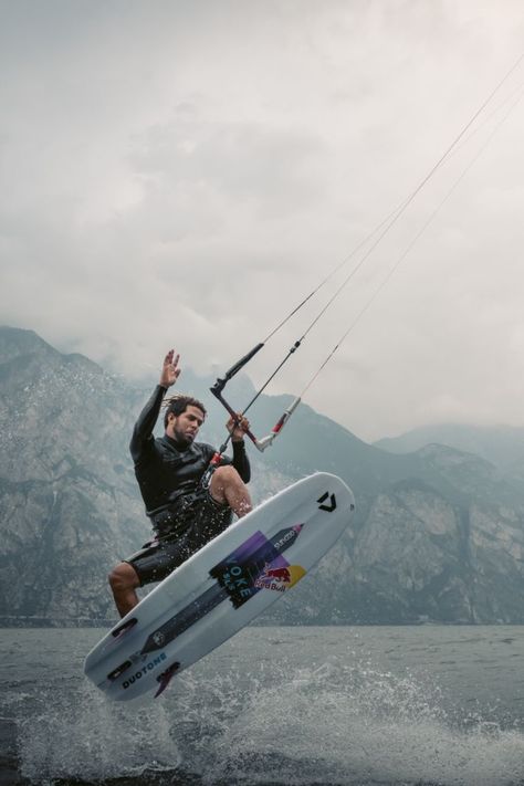 Airton Cozzolino surfes during Heros Hit Your Spot in Torbole, Italy on July 4, 2021 Portugal Resorts, Ghost Rider Wallpaper, Adrenaline Sports, Surf Aesthetic, Drinking Buddies, Sport Art, Water Sport, Sports Art, Kite Surfing