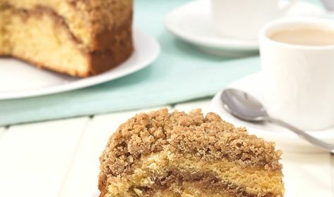 Easy Cinnamon Swirl Coffee Cake - food you can actually make homemade! Fun recipe to make with kids - all using ingredients found at Costco! #costco #costcofinds #costcodeals #recipes #easyrecipes #coffeecake #breakfastrecipes #breakfast #brunch #potluck Cinnamon Swirl Coffee Cake, Pumpkin Cake Recipe, Pecan Coffee Cake, Homemade Sour Cream, Cinnamon Coffee Cake, Pumpkin Cake Recipes, Sour Cream Coffee Cake, Crumble Cake, Cinnamon Coffee