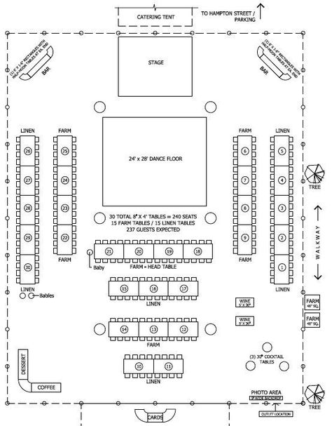 Free Wedding Floor Plan Template Inspirational Floor Plan for Tent Barn Wedding Reception Wedding Floor Plan, Wedding Table Layouts, Wedding Reception Layout, Long Table Wedding, Reception Layout, Event Layout, Wedding Reception Seating, Barn Wedding Reception, Photos Booth