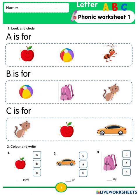 Worksheet Nursery English, Letter A B C Worksheet, Letter A And B Worksheet, C Letter Activities, A B C Worksheet, A B C Alphabet, Kg2 Worksheets, English Exam Papers, English Abc