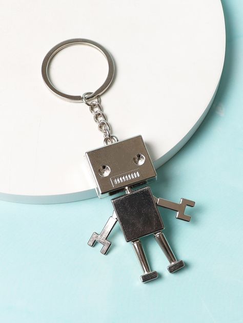 Robot Keychain, Charm Keychain, Makeup Primer, Key Chains, Keychains, Prada, Personalized Items, Key, Free Shipping