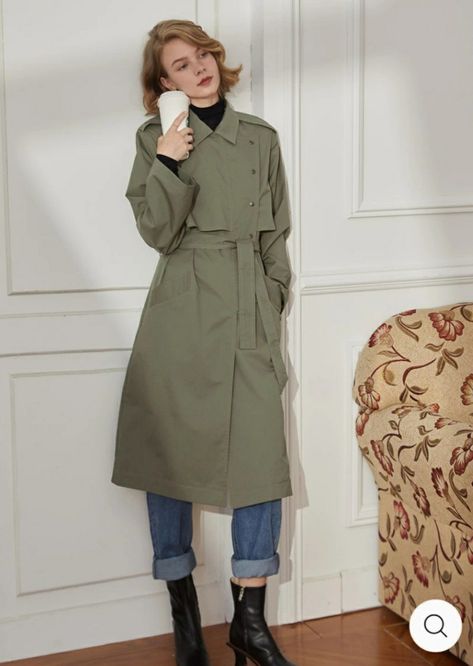 Rain Coat Aesthetic, Coat Aesthetic, Dark Academia Outfit, Cotton Trench Coat, Fall Fashion Coats, Persian Fashion, Fall Winter Wardrobe, Long Trench, Long Trench Coat