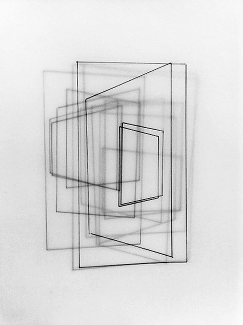 Charley Peters, Untitled Drawing, 2013 (Ink on tracing paper) Interaktives Design, Tracing Paper, A Level Art, Art Moderne, Geometric Art, Ink Drawing, Installation Art, Line Drawing, Painting & Drawing