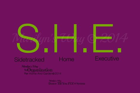 Are you a SHE? SHE stands for Sidetracked Home Executive in which the 'Slob Sisters' coined the phrase. Today many will use this phrase when it comes to explaining different styles of organizing. T... Sidetracked Home Executives Cards, Sidetracked Home Executives, Fly Lady Cleaning, Organize Thoughts, Control Journal, Fly Lady, She She, File System, Organizational Tips