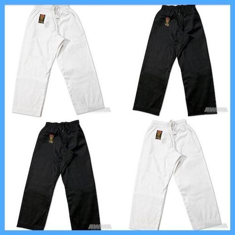 cool New Proforce Gladiator Lightweight Karate Black or White Martial Arts Pants TKD   Check more at http://harmonisproduction.com/new-proforce-gladiator-lightweight-karate-black-or-white-martial-arts-pants-tkd/ Mix Martial Arts, Martial Arts Pants, Karate Pants, Karate Dojo, Kyokushin Karate, Shotokan Karate, Sport Online, Uniform Pants, Japanese Kanji