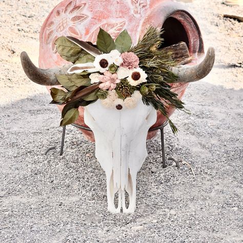 Excited to share this item from my #etsy shop: Real Steer Skull With Wood Flowers / Real Cow Head skull / real longhorn bull head with flowers / sola wood flowers / real western wall art Excited to share this item from my #etsy shop: Real Cowhead skull With Wood Flowers / Real Steer skull / real longhorn bull head with flowers / sola wood flowers / real western wall art Excited to share this item from my #etsy shop: Real Cowhead skull With Wood Flowers / Real Steer skull / real longhorn bull Bull Head With Flowers, Steer Skull Decor, Rosemary Jelly, Bull Head Decor, Townhouse Inspiration, Fake Flower Centerpieces, Head With Flowers, Animal Skull Decor, Skull Real