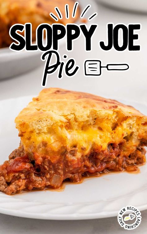 Sloppy Joe Pie - Spaceships and Laser Beams Sloppy Joe Pie Recipe, What Can I Do With Left Over Sloppy Joe, Sloppy Joe Pie, Sloppy Joes Recipes, Best Sloppy Joes, Leftover Sloppy Joes, Pig Recipes, Editorial Assistant, Pies Savory