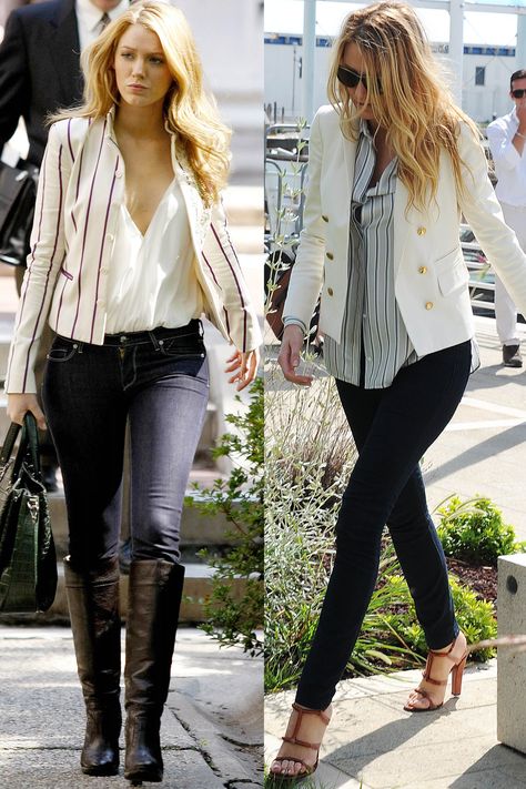 28 Times Blake Lively Dressed Like Serena van der Woodsen in Real Life  - MarieClaire.com Blake Lively Style Casual, Blake Lively Dress, Blake Lively Outfits, Blake Lively Gossip Girl, Serena Van Der Woodsen Style, Mode Gossip Girl, Estilo Gossip Girl, Blake Lively Style, Serena Van Der