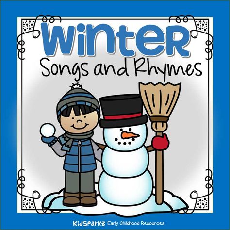 Preschool winter songs and rhymes - KIDSPARKZ Preschool Winter Songs, Winter Songs For Kids, Winter Songs For Preschool, Winter Rhymes, Preschool Rhymes, Winter Music Activities, Rhyming Preschool, Winter Song, Winter Poems