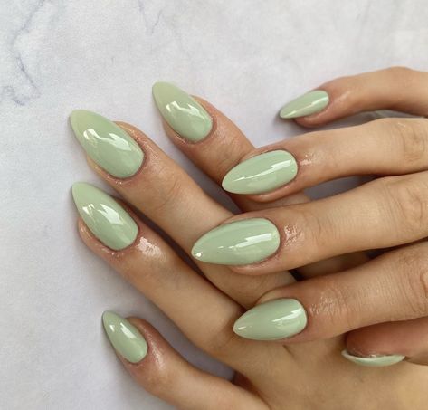 Sand Color Nails, Color Nails, Sand Color, Sage Green, Gel Nails, Nails, Green, Color