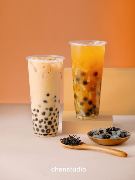 Boba Packaging Design, Bubble Tea Photography, Foto Boba, Milk Tea Photography, Bubble Tea Menu, Milk Photography, Bubble Tea Flavors, Bubble Drink, Menu Illustration