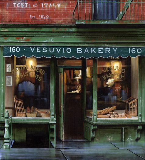 Old fashioned Italian bakery in NY. A little bit if Italy in the Big Apple. New York Street Art, Bakery New York, Italian Bakery, Storefront Design, Shop Fronts, Doors And Windows, Nova York, I ❤ Ny, Store Front