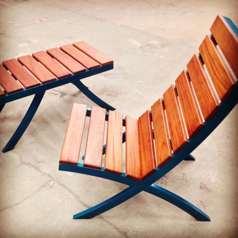 Metal And Wood Outdoor Furniture, Metal Chair Design, Wood And Steel Furniture, Metal And Wood Furniture, Custom Steel Furniture, Metal And Wood Chairs, Steel Frame Furniture, Custom Outdoor Furniture, Steel Welding