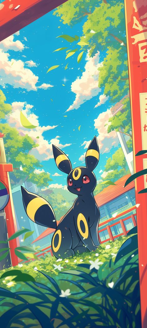 Umbreon Wallpaper, Flying Pokémon, Pokemon Full Art, Eevee Wallpaper, Fluffy Critter, Pokemon Umbreon, Pokemon Poster, Pokemon Backgrounds, Cool Pokemon Wallpapers