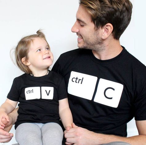 Blue Ash, Computer Geek, Dad Baby, Matching Outfit, Fathers Day Shirts, Matching Family Outfits, Black And White Design, Family Photoshoot, Father And Son