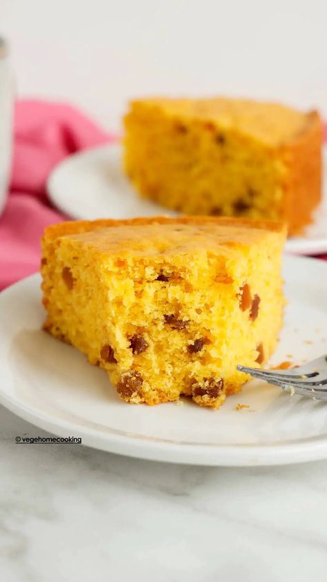 Recipes With Custard Powder, Custard Powder Cake, Eggless Cakes, Eggless Custard, Eggless Custard Cake, Eggless Butter Cake Recipe, Simple Eggless Cake Recipe, Eggless Honey Cake Recipe, Moist Eggless Vanilla Cake