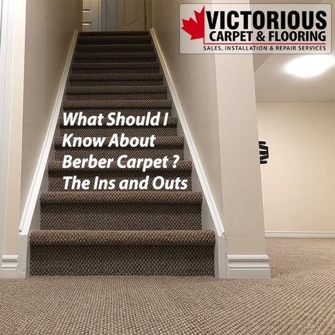 What Should I Know About Berber Carpet? Berber Carpet Basement, Carpet Over Carpet Ideas, Berber Carpet On Stairs, Basement Paint, Basement Painting, Carpet Repair, Stairs Landing, Basement Carpet, Basement Reno