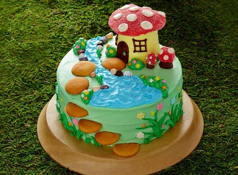 Fairy Birthday Cake Toadstool Cake, Mushroom Cupcakes, Fairy Garden Cake, Fairy Toadstool, Mushroom Cake, Fairy Birthday Cake, Garden Cake, Fairy Garden Birthday Party, Garden Cakes