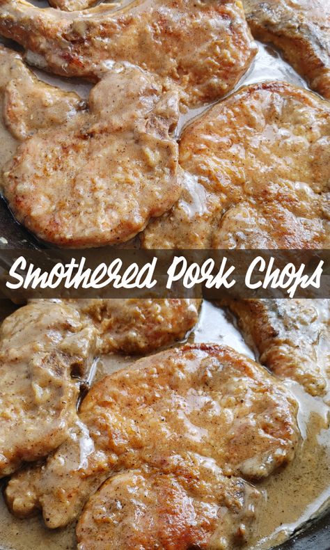 Juicy Pork Chops In Oven, Smothered Baked Pork Chops, Cream Coconut Cake, Sour Cream Coconut Cake, Beef And Potato Casserole, Oven Pork Chops, Chicken Cobb Salad, Baked Pork Chops Oven, Pork Entrees