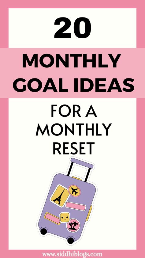 Looking for some ideas for monthly goals? Here's an article that will Make your monthly goals for January interesting and exciting with these 20 ideas. #monthlygoals Goals For January, Goal Ideas, Monthly Goal, Wellness Habits, Personal Improvement, Monthly Themes, Monthly Goals, 30 Day Challenge, Good Habits