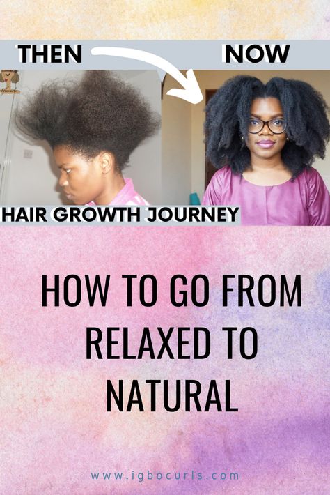 How To Go Natural From Relaxed Hair, Relaxed Hair Journey How To Grow, Transition From Relaxed To Natural Hair, Going Natural Black Hair, How To Style Relaxed African Hair, Damaged Relaxed Hair, Black Hair Long, Growing Long Natural Hair, Natural Hair Journey Growth