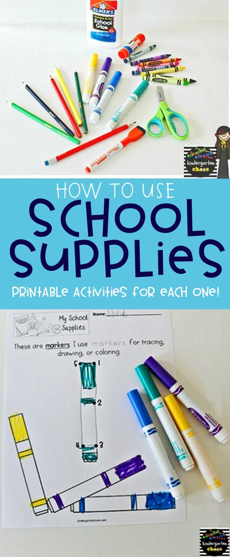 How To Use School Supplies: Rules, Procedures & Expectations School Rules Activities, Kindergarten Math Printables, Kindergarten First Week, Creative Curriculum Preschool, Free Kindergarten Printables, Curriculum Preschool, Elementary Classroom Themes, Kindergarten Math Free, Kindergarten Anchor Charts