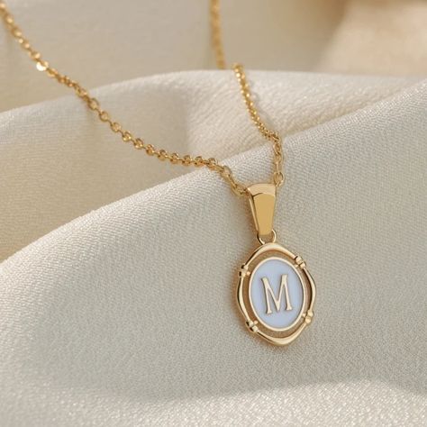 Just found this amazing item on AliExpress. Check it out! $0.99 72％ Off | New Style Initial Enamel A-Z Letter Golden Drip Oil Technology Necklace For Women Exquisite Pendant Banquet Fashion Jewelry Gift Pendants For Women, Y2k Accessories, Letter Pendant Necklace, Jewelry Personalized, Round Necklace, Dainty Gold Necklace, Enamel Necklaces, Trendy Necklaces, Gold Initial