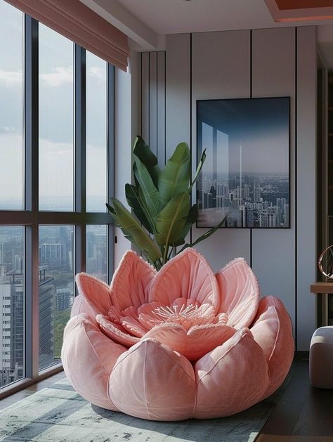 Flower Chair Design, Art In Homes Interior Design, Out Hairstyles, Dream Apartment Decor, Future Apartment Decor, Dekorasi Kamar Tidur, Cute Bedroom Decor, Cozy Room Decor, Apartment Decor Inspiration