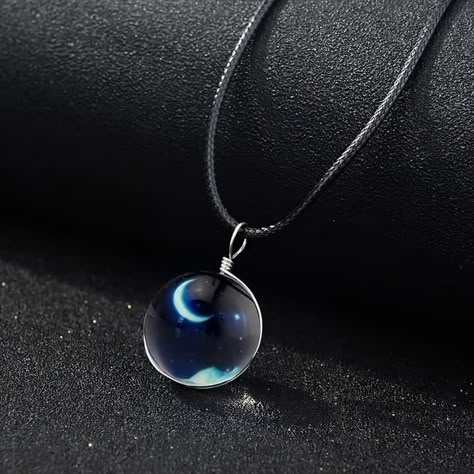 Nebula Necklace, قلادات متدلية, Medieval Costumes, Galaxy Necklace, Magical Jewelry, Dark Moon, Solitaire Necklaces, Fantasy Jewelry, Girly Jewelry