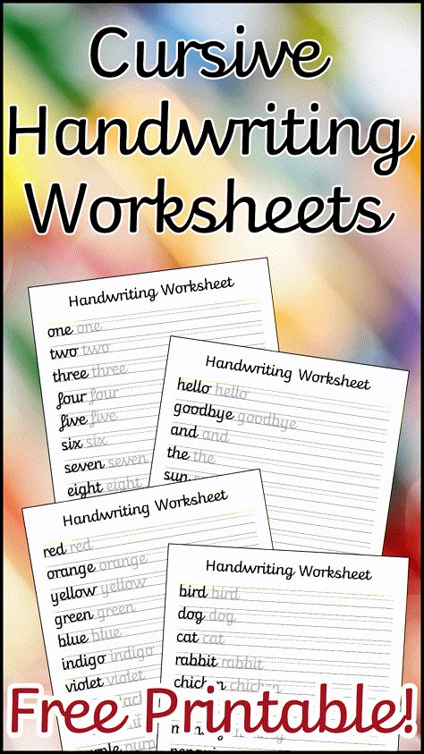 A set of 10 cursive handwriting worksheets to help your child improve their handwriting. Includes letters, common words, and a blank lined sheet for them to write their own sentences. Handwriting Worksheets Free Printable, Cursive Worksheets, Learn Handwriting, Cursive Handwriting Worksheets, Teaching Cursive, Cursive Handwriting Practice, Beach Fitness, Cursive Practice, Cursive Writing Worksheets