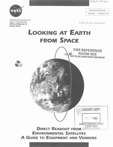 NASA Technical Reports Server (NTRS) 19940005395: Looking at Earth from space : NASA Technical Reports Server (NTRS) : Free Download, Borrow, and Streaming : Internet Archive Earth From Space Nasa, Nasa History, Vintage Nasa, Floppy Disk, Web Icons, Earth From Space, Space Nasa, Earth Science, Internet Archive